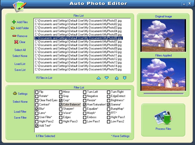 Screenshot of Auto Photo Editor 5.32